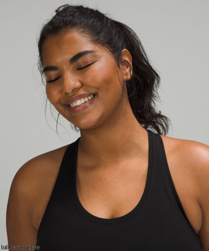 Lululemon Damen DELULU523 | Lululemon Deutschland Schwarzes Cooles Kurzes Tanktop Mit Racerback Nulu